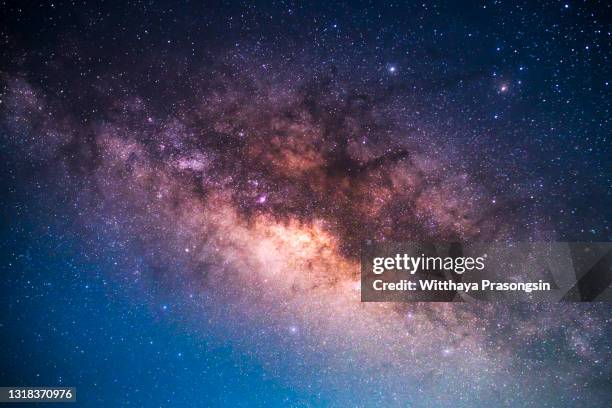 the center of the milky way galaxy - milky way stock pictures, royalty-free photos & images