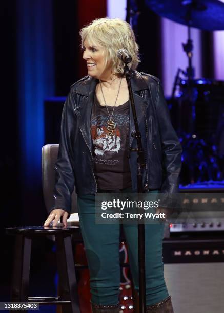 Lucinda Williams performs during America Salutes You Presents: A Tribute To Billy Gibbons, A Live Benefit Concert at The Grand Ole Opry on May 16,...