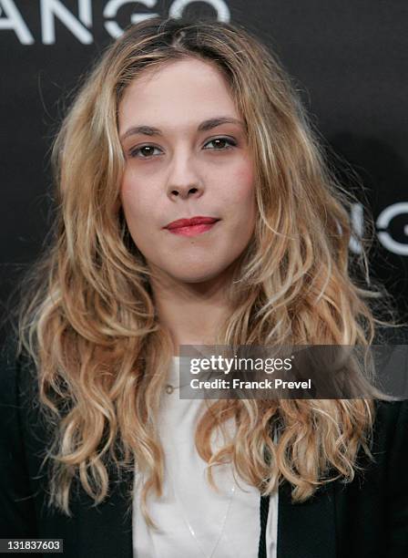 Alysson Paradis attends the Mango new collection launch at Centre Pompidou on May 17, 2011 in Paris, France.