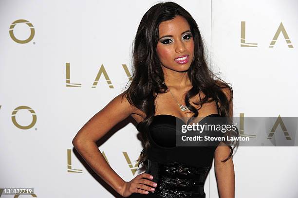 Adult film actress/television personality Lupe Fuentes arrives to host 'ILoveLupe.com' at the Lavo Restaurant & Nightclub at The Palazzo on January...