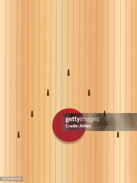 bowling lane - bowling alley stock illustrations