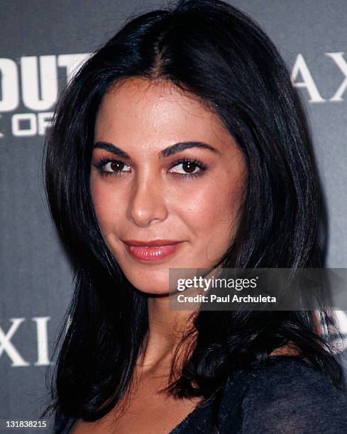 Actress Moran Atias arrives at the Jeep, Maxim and Call Of Duty Black Ops celebration of the Maximum Warrior Launch at SupperClub Los Angeles on...