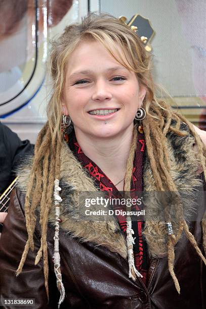 American Idol contestant Crystal Bowersox attends CitySights NY's 2010 Holiday Joy Toy Drive at The Children's Aid Society on December 13, 2010 in...