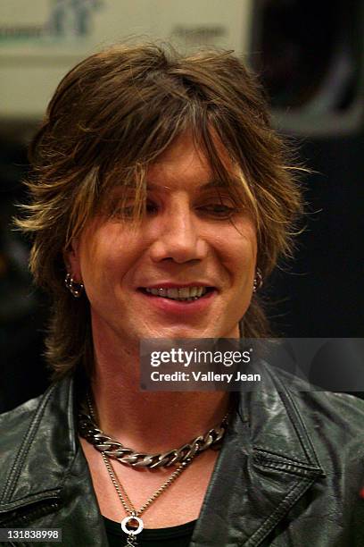 John Rzeznik of the Goo Goo Dolls gives an interview at the Halftime Shows during the 2011 Discover Orange Bowl game Stanford Cardinal vs. Virginia...