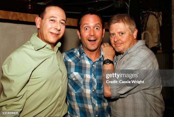 Actor Paul Reubens, comedians Thomas Lennon and Dave Foley attend the 2011 SXSW Music, Film + Interactive Festival Comedy Death-Ray Radio With Scott...