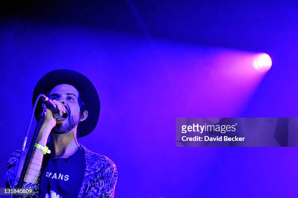 Musician Devendra Banhart performs at The Cosmopolitan of Las Vegas on March 12, 2011 in Las Vegas, Nevada.