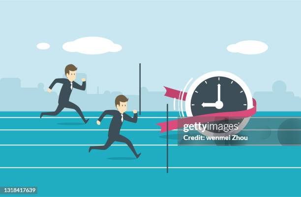 rivalry time - stepping stock illustrations