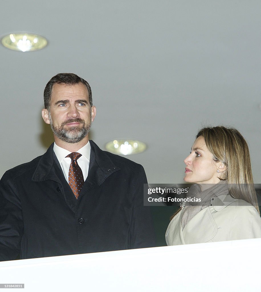 Prince Felipe And Princess Letizia Attend The Opening Of Galicia's Library
