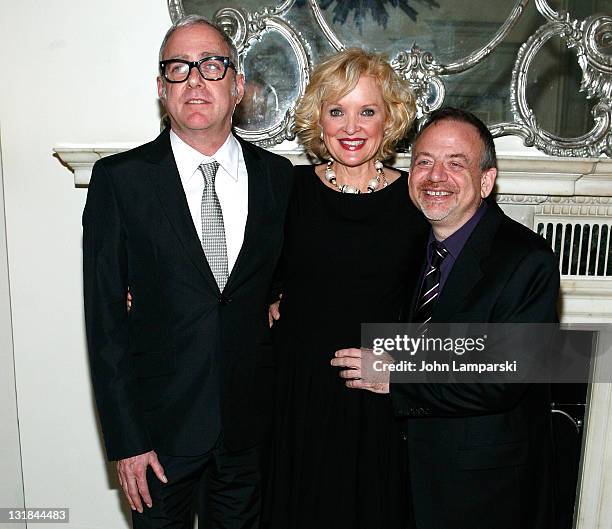 Scott Wittman, Christine Ebersole and Marc Shaiman attend Christine Ebersole's opening night at Cafe Carlyle on January 11, 2011 in New York City.