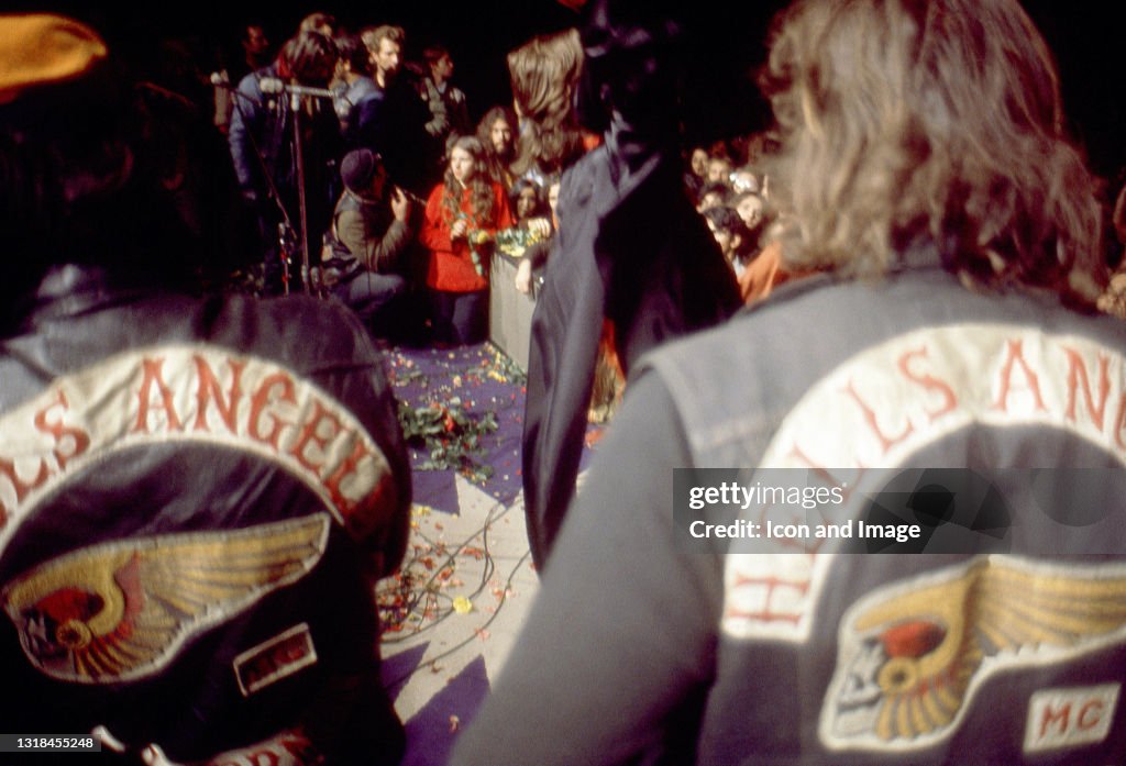 The Rolling Stones and Hells Angels MC at Altamont