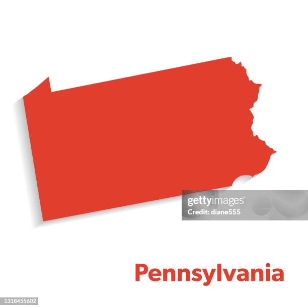 State Pa Pennsylvania State Map Photos and Premium High Res Pictures - Getty Images
