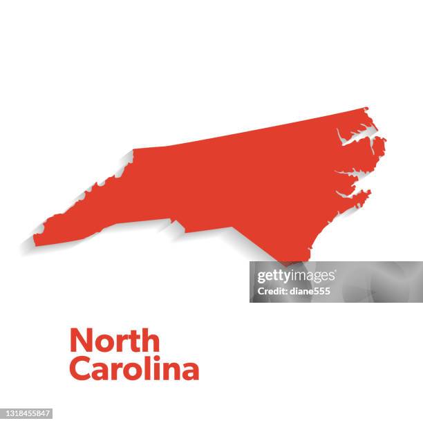 u.s state with capital city, north carolina - north carolina us state stock illustrations