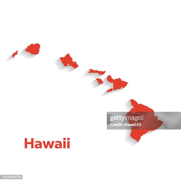 u.s state with capital city, hawaii - honolulu stock illustrations