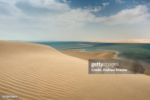 inlandshavet, qatar. - desert bildbanksfoton och bilder