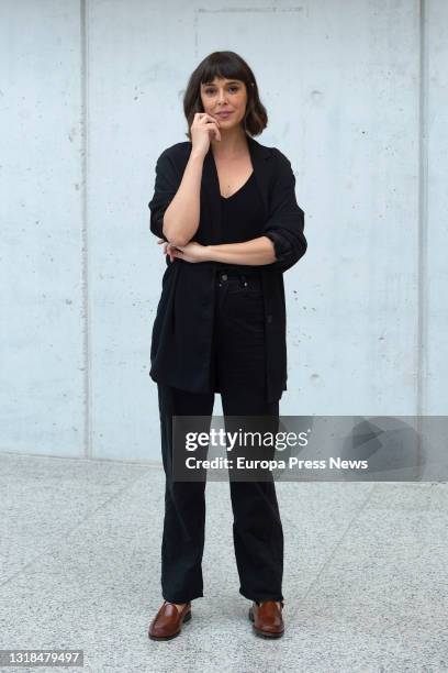 Actress Belen Cuesta poses during an interview for Europa Press in which she presented 'The Pillowman' at the Canal Theatres, on 17 May, 2021 in...