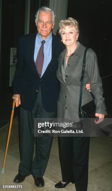 Peter Shaw and Angela Lansbury attend 37th Annual Publicists Guild of America Awards at the Beverly Hilton Hotel in Beverly Hills, California on...