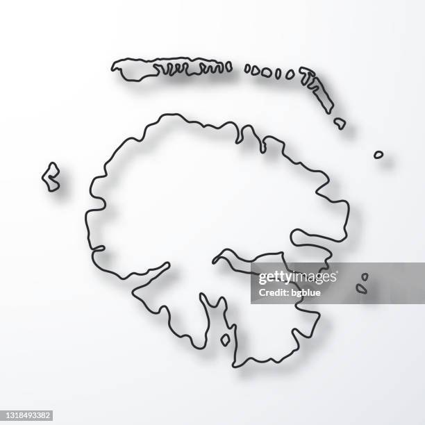 tahaa map - black outline with shadow on white background - french polynesia stock illustrations
