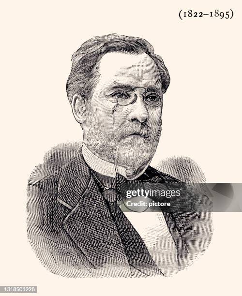 dr louis pasteur -xxxl mit vielen details- - famous scientist stock-grafiken, -clipart, -cartoons und -symbole