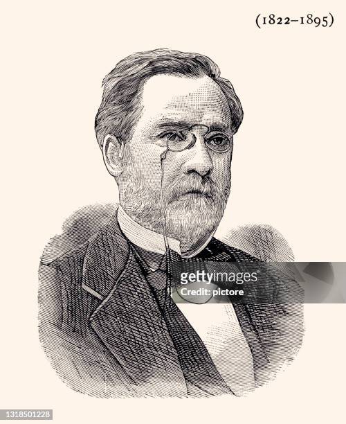 dr louis pasteur -xxxl with lots of details- - health hero awards stock illustrations