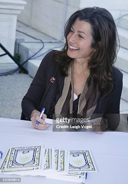 Amy Grant attends the 2010 Holiday Mail for Heroes program launch at the American Red Cross on November 11, 2010 in Washington, DC.