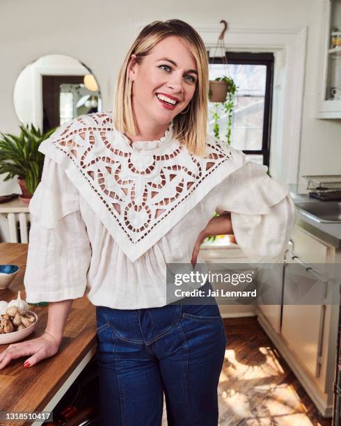 Chef Alison Roman is photographed for Elle Magazine on March 28, 2019 in New York City.