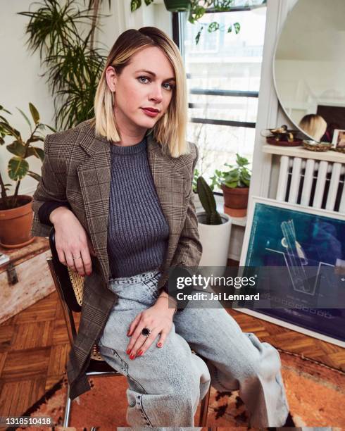 Chef Alison Roman is photographed for Elle Magazine on March 28, 2019 in New York City.