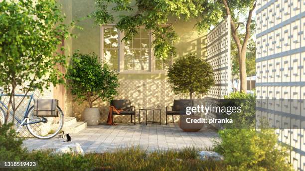 un posto felice - giardino pubblico giardino foto e immagini stock