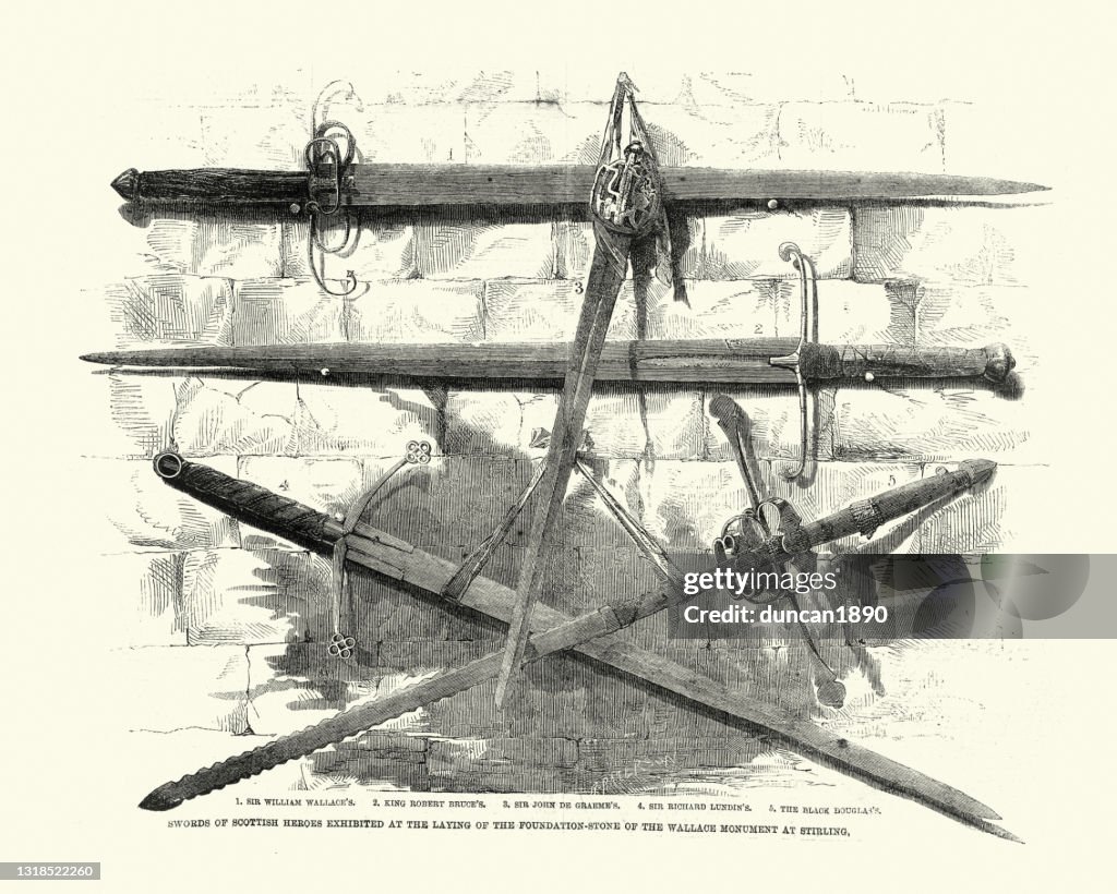Swords of Medieval Scottish heroes