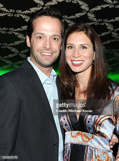 Publisher of Variety Brian Gott and Audra Gott attend the VIP Lounge at Variety's Power of Comedy presented by Sims 3 in Partnership with Bing at...