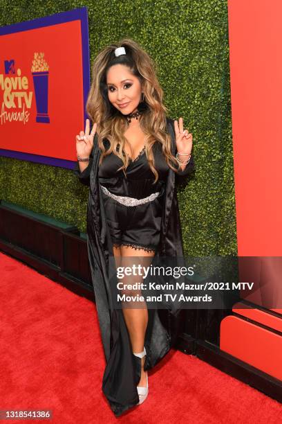 In this image released on May 17, Nicole "Snooki" Polizzi attends the 2021 MTV Movie & TV Awards: UNSCRIPTED in Los Angeles, California.