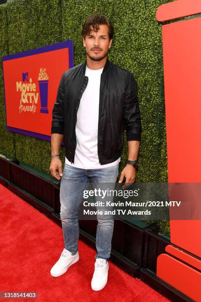 In this image released on May 17, Gleb Savchenko attends the 2021 MTV Movie & TV Awards: UNSCRIPTED in Los Angeles, California.