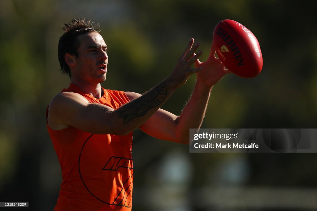 Gws Training Jeremy Finlayson of the Giants trains during a GWS Giants media... News ...