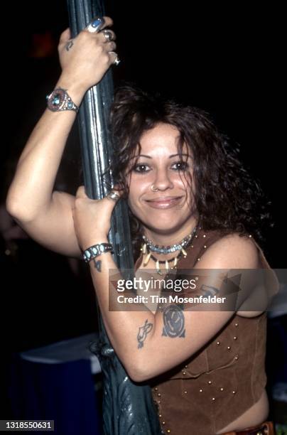 Linda Perry of 4 Non Blondes poses during the Bay Area Music Awards at Bill Graham Civic Auditorium on March 15, 1997 in San Francisco, California.