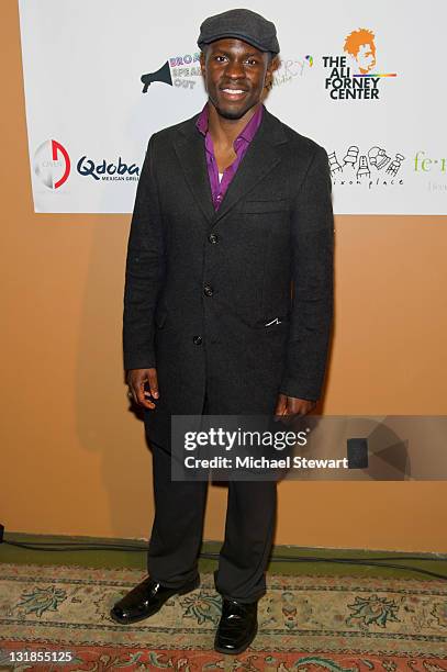 Gbenga Akinnagbe attends the Broadway Speaks OUT Annual gala at Dixon Place on November 29, 2010 in New York City.