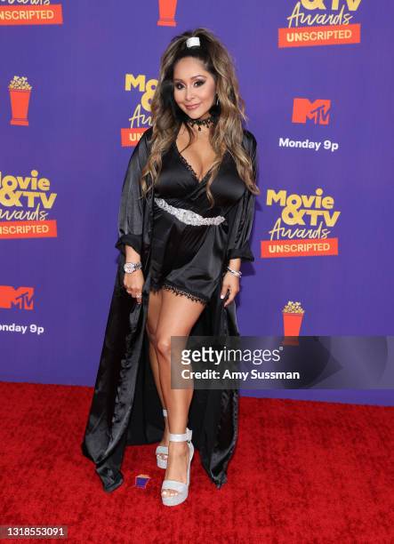In this image released on May 17, Nicole "Snooki" Polizzi attends the 2021 MTV Movie & TV Awards: UNSCRIPTED in Los Angeles, California.