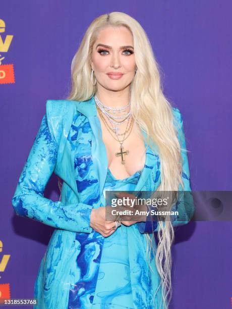 In this image released on May 17, Erika Jayne attends the 2021 MTV Movie & TV Awards: UNSCRIPTED in Los Angeles, California.