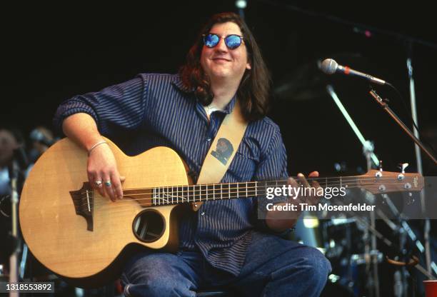 Bobby Sheehan of Blues Traveler performs during Neil Young's Annual Bridge School benefit at Shoreline Amphitheatre on October 19, 1997 in Mountain...