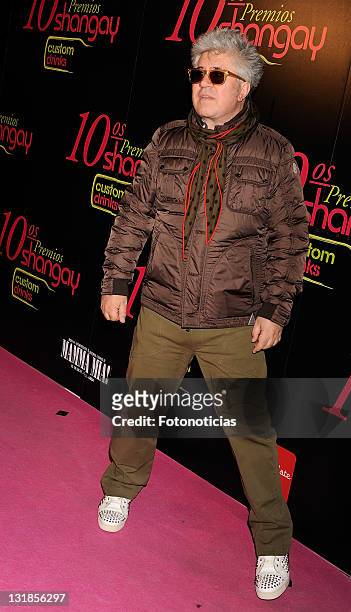 Director Pedro Almodovar attends the 'Shangay Awards' 2010 at the Coliseum Theatre on November 30, 2010 in Madrid, Spain.