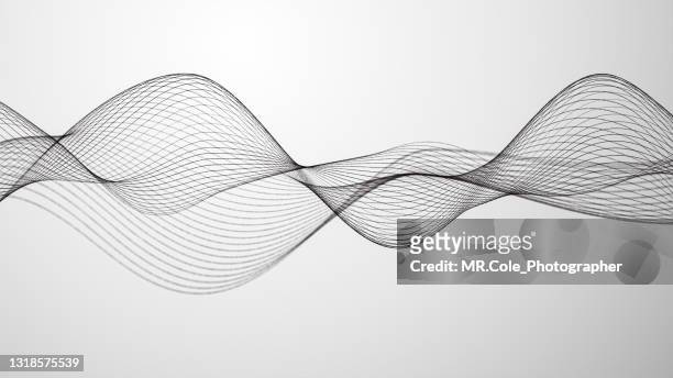 motion abstract background, black and white striped line texture - abstract molecule imagens e fotografias de stock
