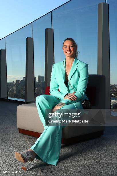 Tayla Harris poses during the Prime Video Presents - Australia event at Crown Towers on May 18, 2021 in Sydney, Australia.