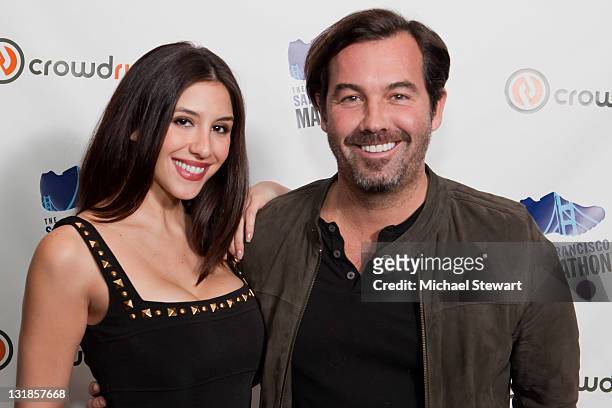 Diana Falzone and Duncan Sheik celebrate "Gotham to Golden Gate: The San Francisco Marathon" and Crowdwise Partnership launch party at Gansevoort...