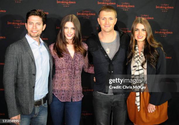 Jackson Rathbone, Ashley Greene, Charlie Bewley and Nikki Reed attend "The Twilight Saga: Breaking Dawn: Part 1" Concert Tour at the Buckhead Theatre...