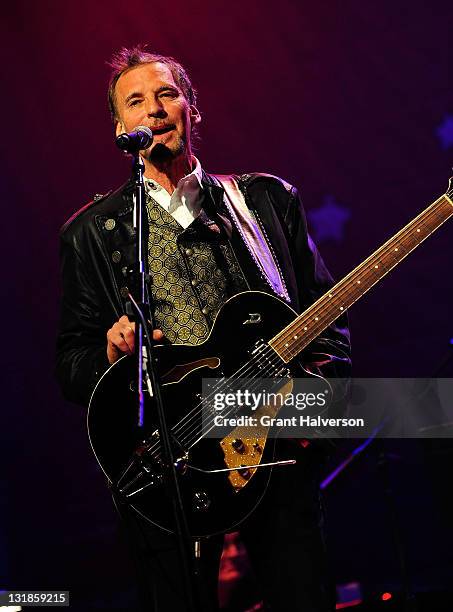 Kenny Loggins of the band Blue Sky Riders performs at the Let Us In Nashville: A Tribute to Linda McCartney benefit concert at the Ryman Auditorium...