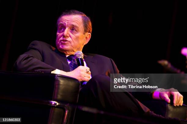 Jerry Mathers speaks at the USC and Blakely Legal Group "TV 101" Celebrity Discussion Panel at USC on March 30, 2011 in Los Angeles, California.