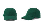 Green sport baseball cap