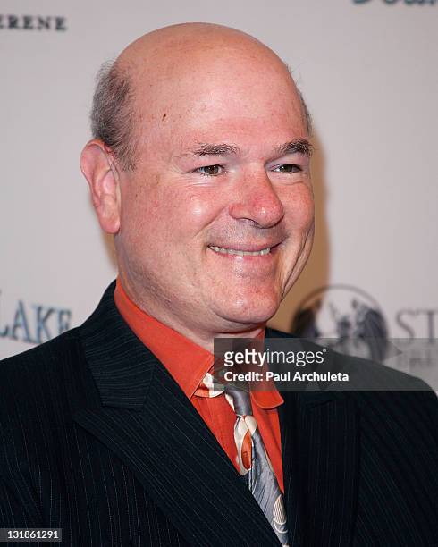 Comedian Larry Miller arrives at the 10th annual Comedy For A Cure at The Roosevelt Hotel on April 3, 2011 in Hollywood, California.