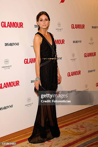 Olivia Palermo attends 'Top Glamour 2010' awards at The Ritz hotel on November 11, 2010 in Madrid, Spain.