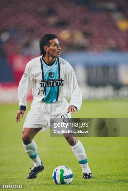 Raul Diaz Arce, Forward for the Tampa Bay Mutiny during the MLS Eastern Conference match against the New York/New Jersey Metrostars on 20th May 2000...