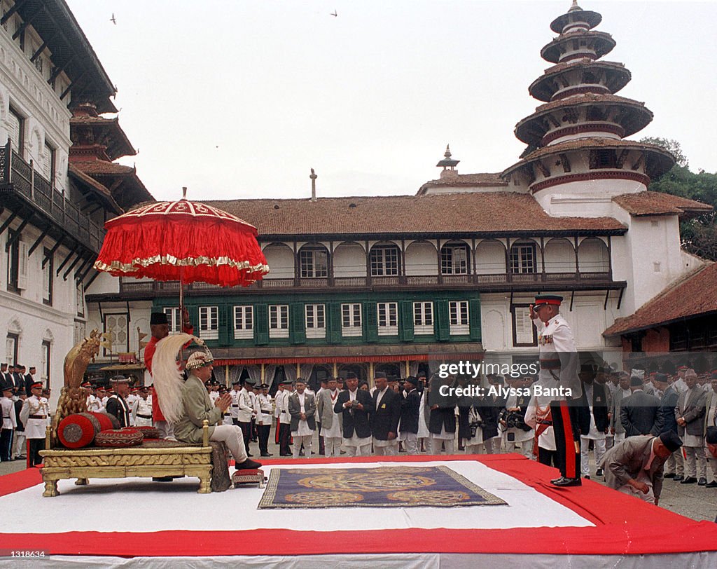 New Nepalese King Gyanendra Sits On The Throne Reserved For News new-nepalese-king-gyanendra-sits-on-the-throne-reserved-for-news