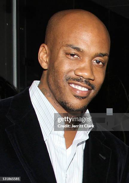 Stephon Marbury attends a Hennessey Black party to celebrate DJ D-Nice signing to Roc Nation DJ's at The Cooper Square Hotel on November 16, 2010 in...